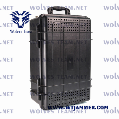 Alimentazione elettrica dell'emittente di disturbo di UHF/VHF 220V all'emittente di disturbo del walkie-talkie 5G di DC12V 4G 3G 2G 5G WiFi 2.4G/5GHZ GPSL1-L5