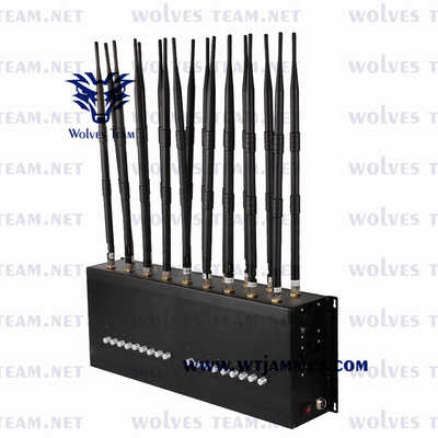 16 bande piene dell'emittente di disturbo del segnale del telefono cellulare delle antenne regolabili per GPS WIFI 3G 4G 5G