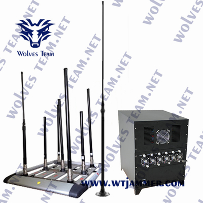 Emittenti di disturbo fino a 2000M del fuco di WIFI GPS del veicolo di alto potere 350W anti