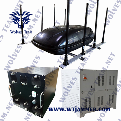 Jammer del segnale della bomba del telefono cellulare antiurto Potente 1500W Bande complete 20MHz-11GHz Jammer del segnale