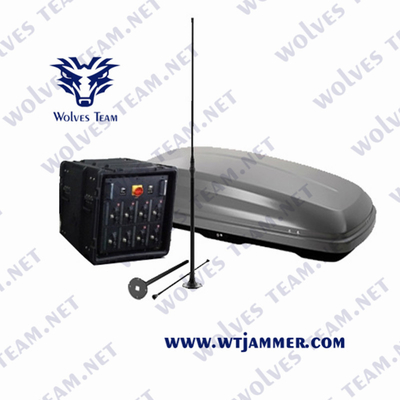 Jammer del segnale della bomba del telefono cellulare antiurto Potente 1500W Bande complete 20MHz-11GHz Jammer del segnale