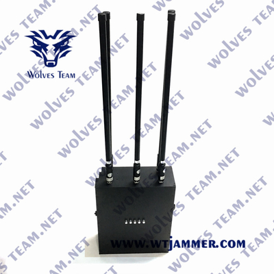 Gamma di Bnads fino a 200m dell'emittente di disturbo 10 di segnale WiFi di alto potere 120W