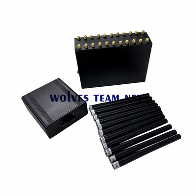 Portatile 16 antenne interferitore del segnale telefonico GSM 3G 4G 5G WiFi Bluetooth VHF UHF RF cellulare