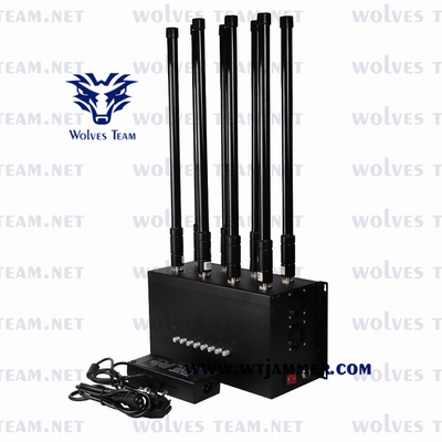 8 bande di segnale telefonico jammer 175w wireless RF Wifi2.4g Wifi 5.8g Cdma 3g 4g