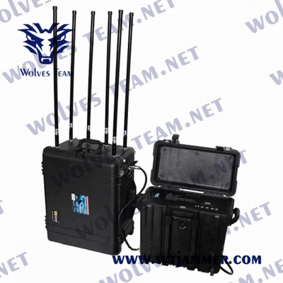 4 bande Drone GPS Signal Jammer Rf 800/900 Mhz 3000 metri Wifi2.4g/5.8g