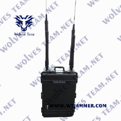4 bande Drone GPS Signal Jammer Rf 800/900 Mhz 3000 metri Wifi2.4g/5.8g
