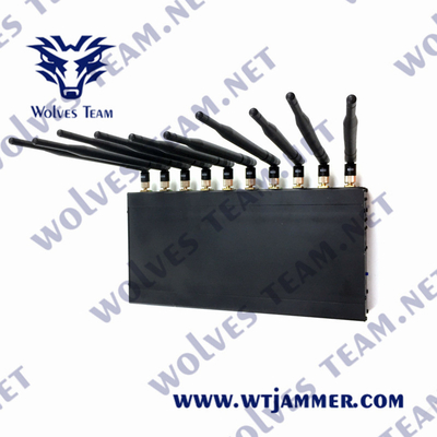 10 bande di segnale cellulare all' interno jammer 2g GSM 3g 4g 5g Lte 50 metri