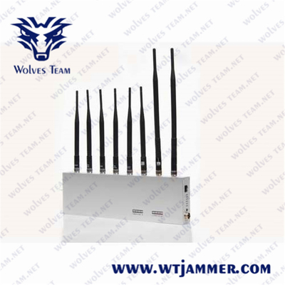 8 antenne 8 bande blocco jammer di segnale 3g 4g gps Wifi 2.4g bloccante