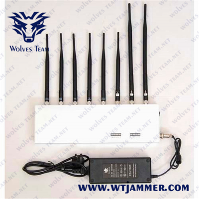 8 antenne 8 bande blocco jammer di segnale 3g 4g gps Wifi 2.4g bloccante