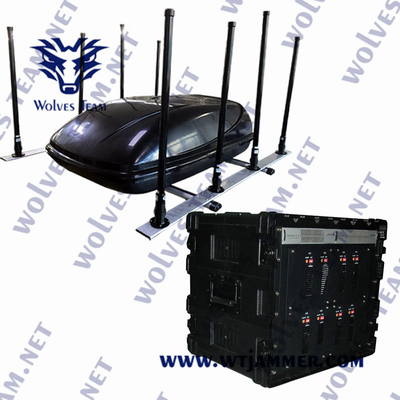 12 bande Bomb Jammer Protezione auto VIP Sicurezza impermeabile all'aperto