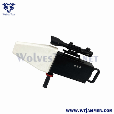 120w Signal Jammers Drone Pistola portatile stile 2500 metri costruito in antenna