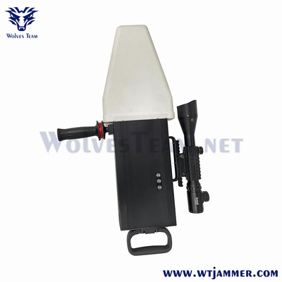 120w Signal Jammers Drone Pistola portatile stile 2500 metri costruito in antenna