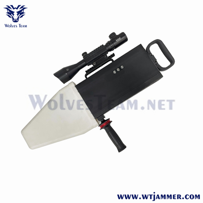 120w Signal Jammers Drone Pistola portatile stile 2500 metri costruito in antenna