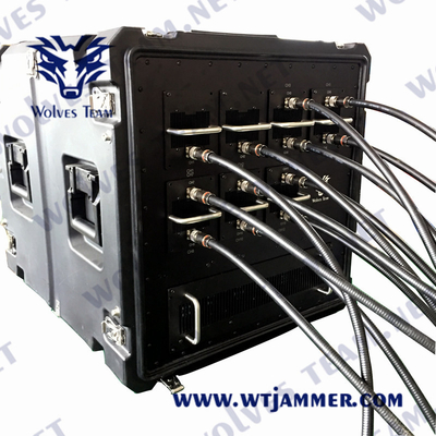 Segnali cellulari ad alta potenza 3G 4G WiFi UHF VHF Bloccante di veicoli Bomb Jammer