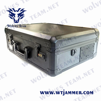 Valigia portabile anti UAV Drone Jammer WIFI2.4G/5.8G GPS 315MHz Signal Jammer 4000 metri