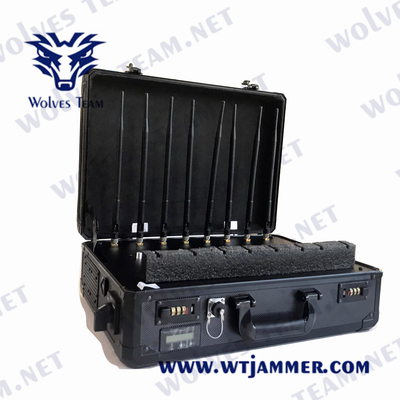 Valigia portabile anti UAV Drone Jammer WIFI2.4G/5.8G GPS 315MHz Signal Jammer 4000 metri