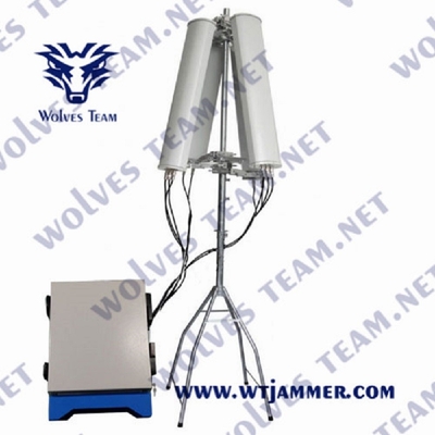 550W 6 bande impermeabile anti-drone jammer WT902806D per la sicurezza all'aperto