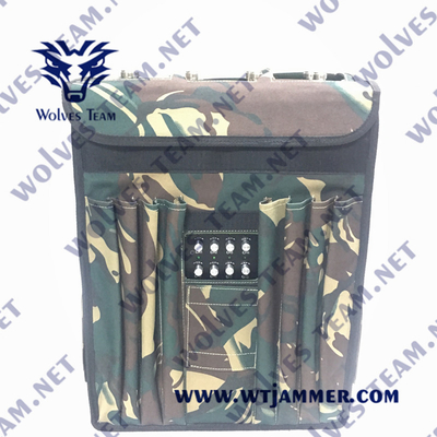 2000 metri di lunga distanza Blocker zaino 6 bande Drone Signal Jammer
