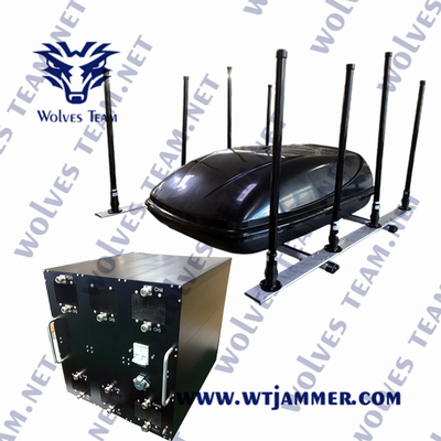 Controllo software Bomb IED Militare Jammer Shockproof Protezione VIP 1000 metri