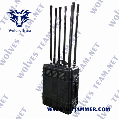 Potenza militare portatile impermeabile RC 433 anti-UAV Drone Jammer fino a 4000 metri