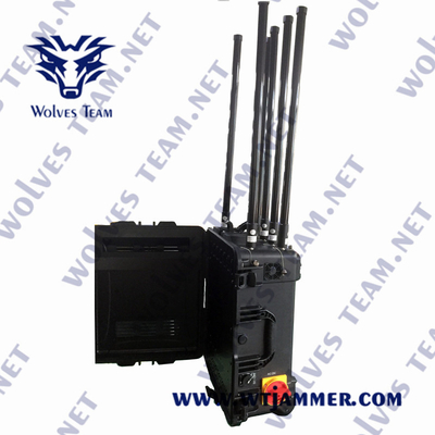 Potenza militare portatile impermeabile RC 433 anti-UAV Drone Jammer fino a 4000 metri