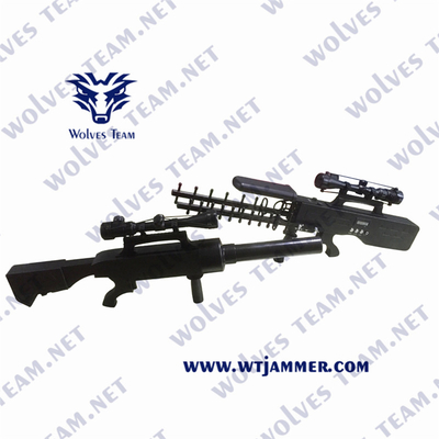 Militare anti UAV Drone Jammer WIFI GPS RF Controllo Segnale Blocker Portatile fino a 4500 metri