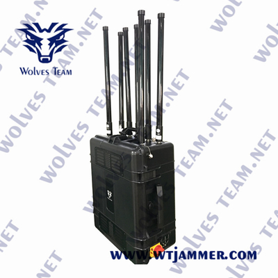 Portatile di alta potenza IP65 GPS jammer GPSL1-L5 segnale jammer Glonass L1/L2 GPS segnale jammer gamma 5000 metri