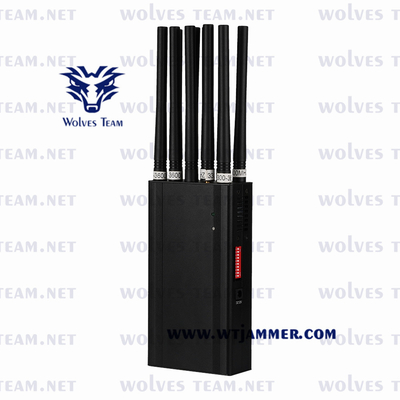 Portatile 14 antenne Signal Jammer Telefono cellulare GSM CDMA 3G 4G 5G 315/433MHz WIFI GPS Blocker 30 metri