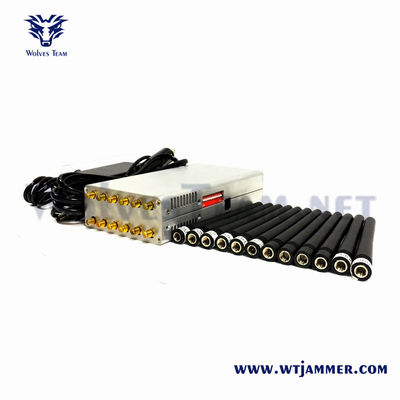 14 antenne portatili Signal Jamme Vendite di fabbrica per 3G 4G 5G WiFi UHF VHF GPS Lojack segnale di telefono cellulare jammer