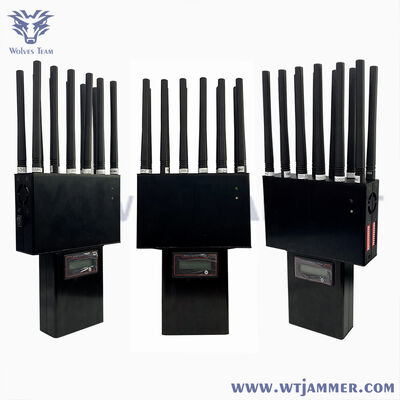 comprare Handheld 14 bands Cell Phone Signal Jammer 2G3G 4G 5G RF WIFI GPS Blocker 25 meters online manufacture