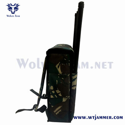 comprare Potenza di uscita regolabile Backpack Signal Jammer Offre un raggio di interferenza fino a 200 metri Ideale per il blocco tattico del segnale fabbricazione online