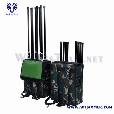 comprare Signal Jammer For All Cell Phone Signal Jammer Army Backpack Jammer Progettato GSM 3G 4G 5G Interferenza del segnale cellulare online manufacture
