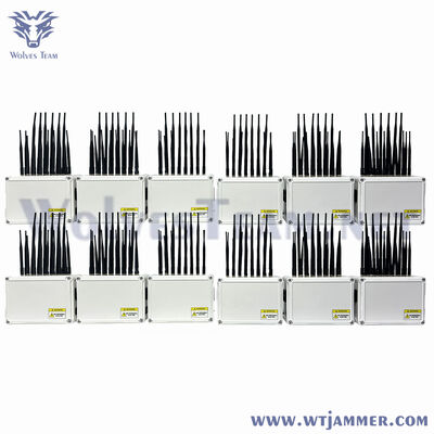 comprare High Power 4-Band Desktop Signal Jammer Antenna Cellulare WiFi GPS Blocker per ufficio fabbricazione online
