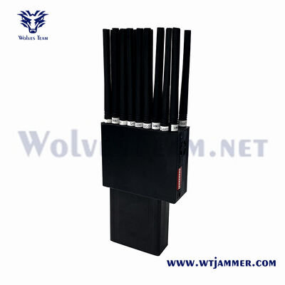 comprare Jammer di segnale portatile a 12 antenne con portata di 2-20 m e durata della batteria di oltre 2,0 ore fabbricazione online