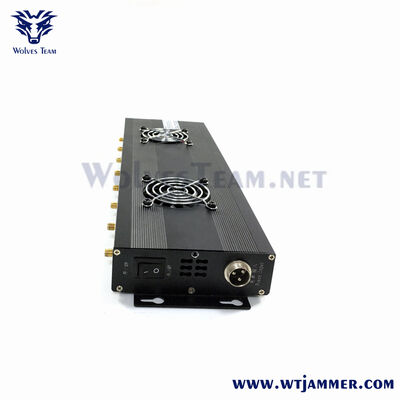 comprare Jammer di segnale da tavolo ad alta potenza con 8 antenne, blocco GPS WiFi full-band 2G/3G/4G/5G fisso con doppia ventola di raffreddamento fabbricazione online