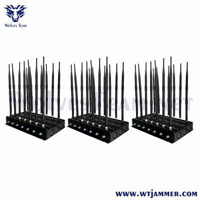 comprare Jammer di segnale ad alta potenza con 12 antenne | Blocca i segnali 2G/3G/4G/5G, WiFi, GPS e droni fabbricazione online