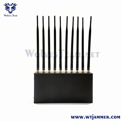 comprare Jammer 5G ad alta potenza da 10 antenne che blocca i segnali GPS e drone WiFi 2G 3G 4G 5G fabbricazione online