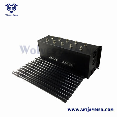 comprare Black Style 10 Channel Rack Mount Industrial Grade Signal Jammer Full Band Dispositivo di scudo anti-abbassamento delle uova fabbricazione online