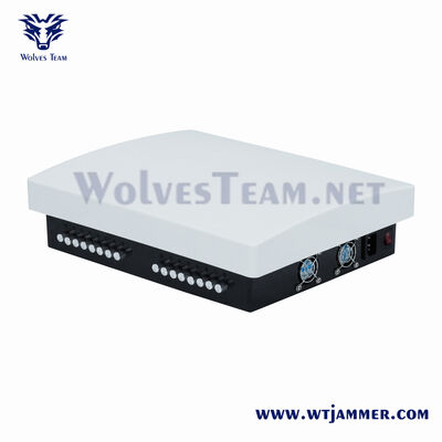 comprare 14 canali regolabile Desktop Signal Jammer Full Band 2G 3G 4G 5G WiFi GPS CDMA GSM Signal Blocker fabbricazione online