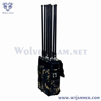 comprare Tattico High Power 8-Channel RF Jammer EOD Grade Anti-IED & Anti-Drone Multi-Band System fabbricazione online