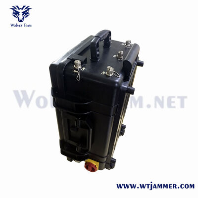 comprare Custodia portatile per bagagli con Jammer di segnale anti drone ad alta potenza 600 W 5 bande fabbricazione online