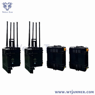 comprare Cassa del carrello 300-600W Anti-UAV Jammer 2.4G 5.8G GPS Wi-Fi Drone interferenza del segnale fabbricazione online