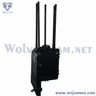 comprare Wolves Team 5-band High Power Signal Jammer con controllo di canale indipendente per uso di sicurezza fabbricazione online