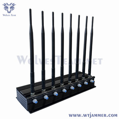 comprare 8 canali di potenza regolabile segnale di interferenza, portatile Desktop RF Blocker per WiFi GPS cellulare telefono anti-ascolto fabbricazione online