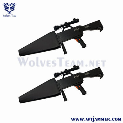comprare Pistola di interferenza anti-drone portatile con antenna ad alto guadagno, bloccante RF portatile a lungo raggio 900M/1.5G/2.4G/5.8G per la sicurezza tattica fabbricazione online