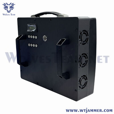 comprare Wolves Team Discreto Anti-UAV Jammer, Dispositivo di Difesa Drone Portatile Alimentato a Batteria per Protezione VIP e Eventi fabbricazione online