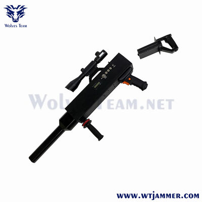 comprare Pistola di blocco anti-drone portatile ad alta potenza - bloccante del segnale UAV a lungo raggio da 3 km + per 2.4G / 5.8G / GPS fabbricazione online