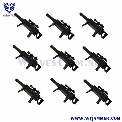 comprare Tactical Long Distance Drone Jammer Gun - High Gain Anti-Drone Signal Blocker per la sicurezza dello spazio aereo fabbricazione online