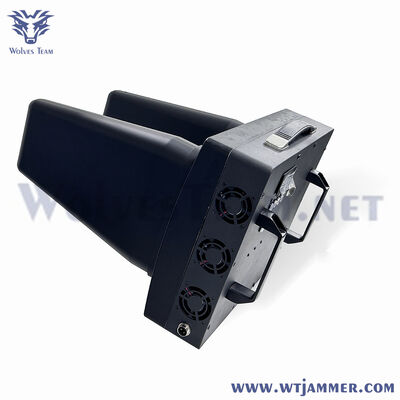 comprare Interruttore portatile tattico ad alta potenza - bloccante del segnale anti-drone a doppia antenna con display a batteria fabbricazione online