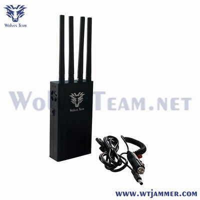comprare 4 Antenna Portable Blocker 2.4G 5.8G Wi-Fi 6e GPS Signal Jammer fabbricazione online